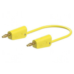 Cablu de măsurare 1m galbenă 60VDC 30VAC 19A | Electronic-mag.ro | Componente Electronice