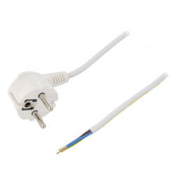Cablu Electric 3x0.75mm2 5m Alb 16A 250V | Electronic-mag.ro | Componente Electronice