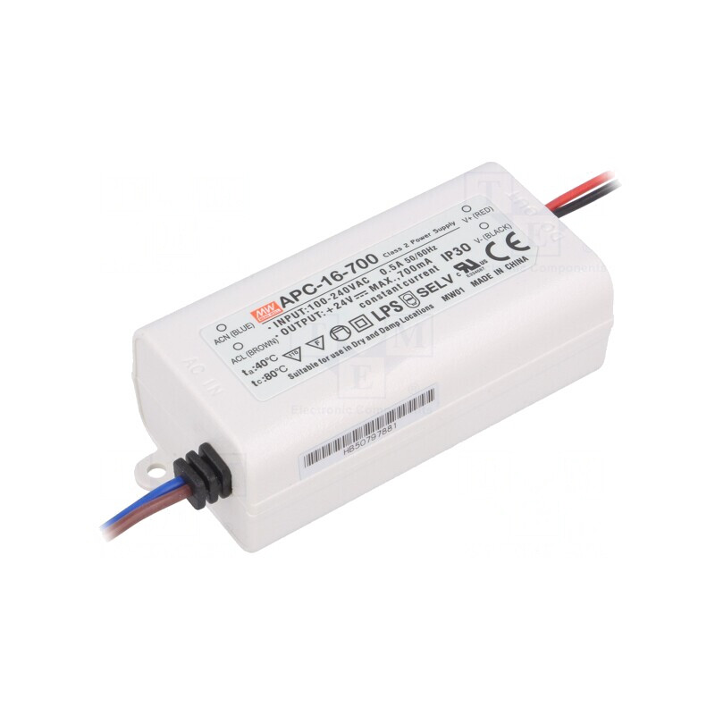 Alimentator LED 16.8W 9-24V DC 700mA 90-264V AC | Electronic-mag.ro | Componente Electronice
