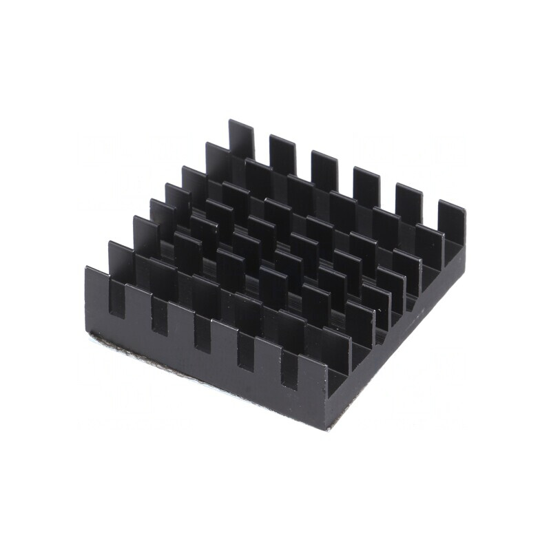Radiator extrudat cu aripioare BGA negru 30x30mm | Electronic-mag.ro | Componente Electronice