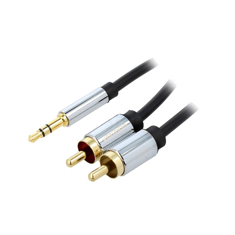 Cablu Jack 3,5mm la RCA x2 Aurit 10m | Electronic-mag.ro | Componente Electronice