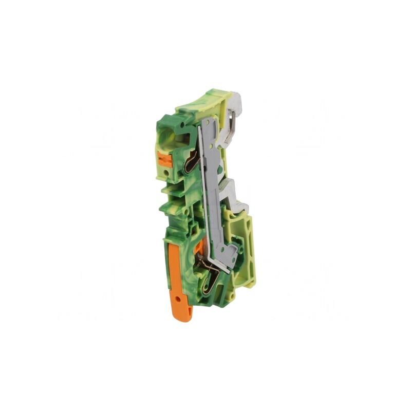 Conector Șine 0,5-6mm2 Galben-Verde  | Electronic-mag.ro | Componente Electronice