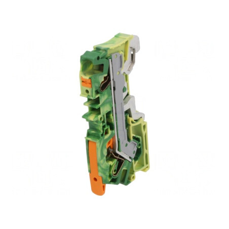 Conector Șine 0,5-6mm2 Galben-Verde  | Electronic-mag.ro | Componente Electronice