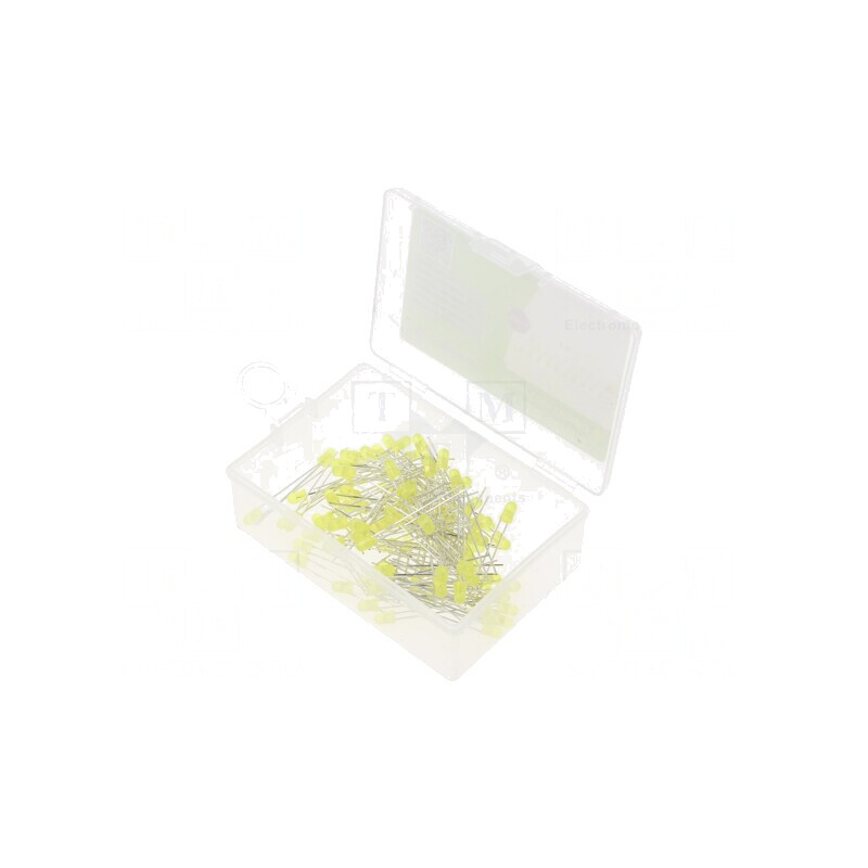 Set LED 3mm Galben 100buc Cutie Plastic | Electronic-mag.ro | Componente Electronice Set LED 3mm Galben 100buc Cutie Plastic | Electronic-mag.ro | Componente Electronice