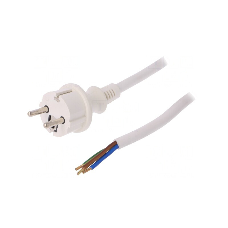 Cablu Electric 3x2,5mm2 SCHUKO PVC 2m | Electronic-mag.ro | Componente Electronice