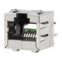 Soclu RJ45 8p8c Cat 6a Ecranat pentru PCB | Electronic-mag.ro | Componente Electronice
