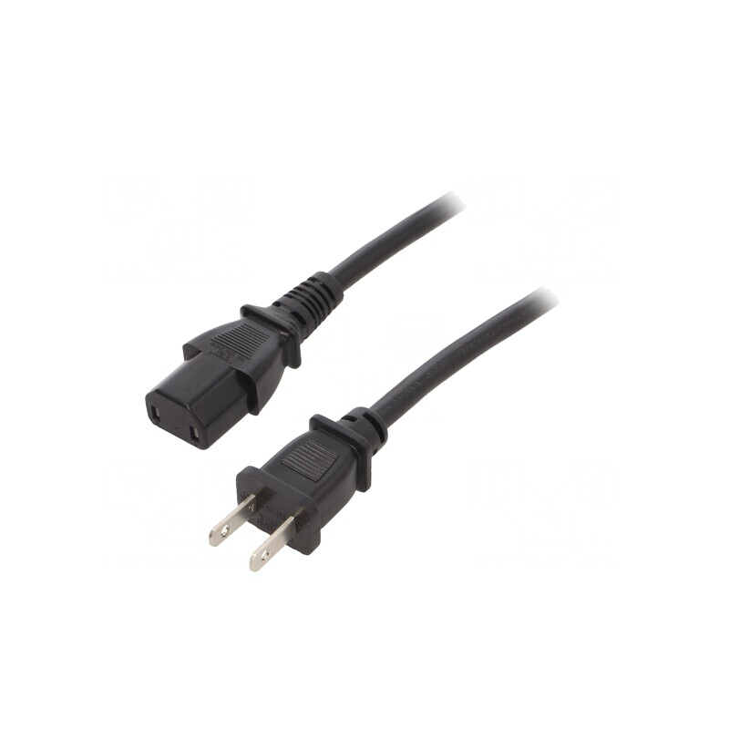 Cablu Alimentare 2x18AWG IEC C17 NEMA 1-15 2.5m Negru | Electronic-mag.ro | Componente Electronice Cablu Alimentare 2x18AWG IEC C17 NEMA 1-15 2.5m Negru | Electronic-mag.ro | Componente Electronice