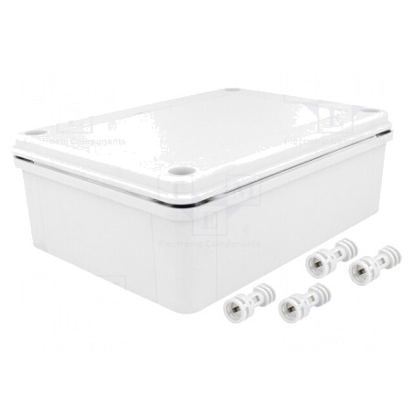 Carcasă Universală ABS Gri IP65 130x180x60 mm | Electronic-mag.ro | Componente Electronice