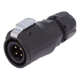 Mufă Circulară 4-PIN 16mm Aurită 10A | Electronic-mag.ro | Componente Electronice