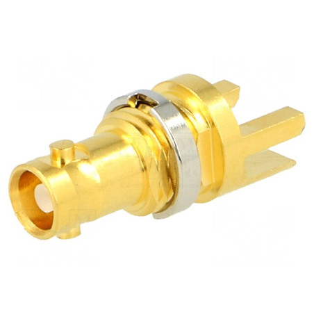 Soclu Micro BNC Mamă 75Ω SMT Aurit | Electronic-mag.ro | Componente Electronice