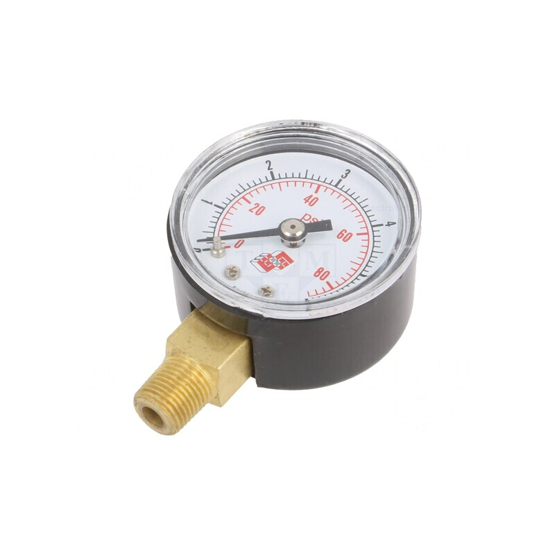 Manometru 0-6 bar pentru lichide și gaze 40mm | Electronic-mag.ro | Componente Electronice
