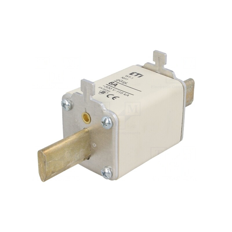 Siguranță ceramică industrială gG 6A 500VAC NH1 | Electronic-mag.ro | Componente Electronice