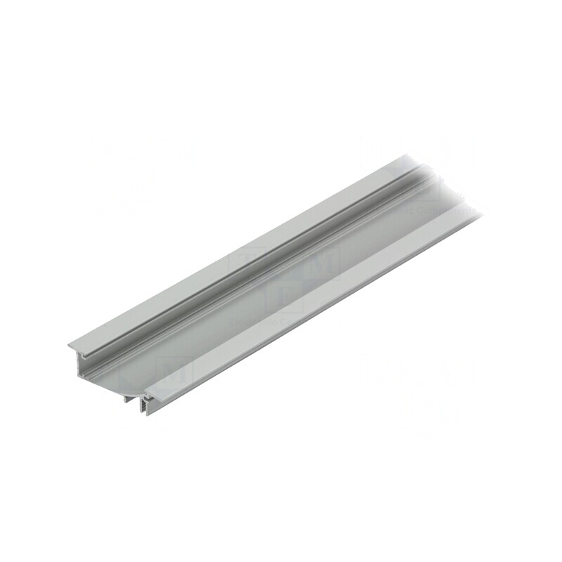 Profil Aluminiu Încastrat 1m pentru Module LED Natural FLAT8 | Electronic-mag.ro | Componente Electronice