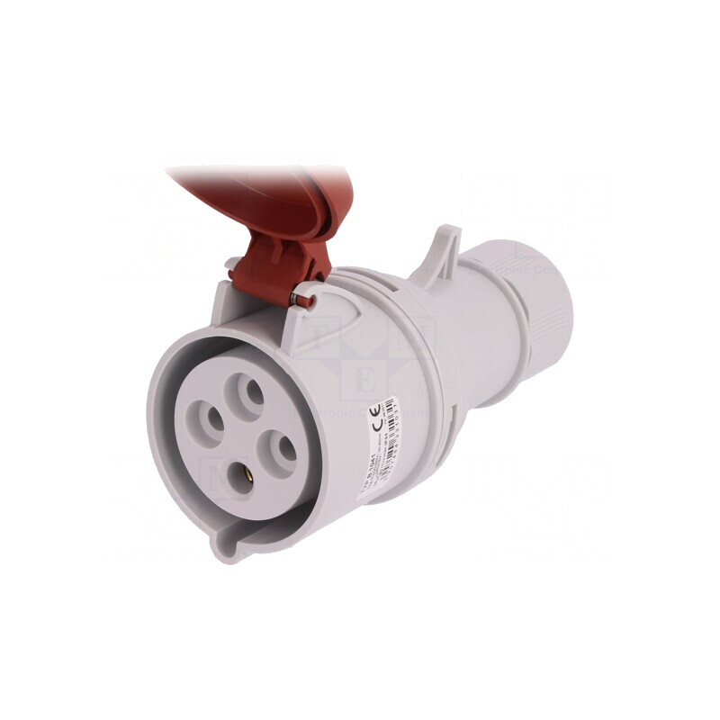 Conector alimentare trifazat 32A 400VAC IP44 | Electronic-mag.ro | Componente Electronice