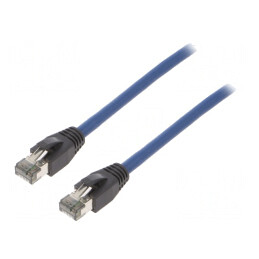 Patch Cord Cat 8.1 S/FTP 3m Albastru LSZH | Electronic-mag.ro | Componente Electronice