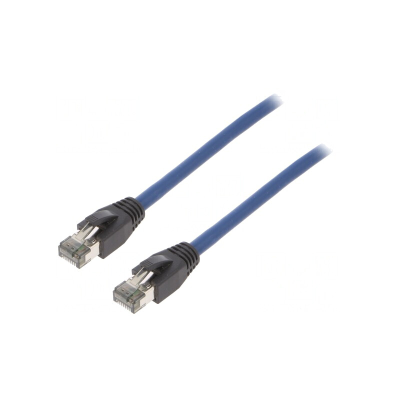 Patch Cord Cat 8.1 S/FTP 3m Albastru LSZH | Electronic-mag.ro | Componente Electronice
