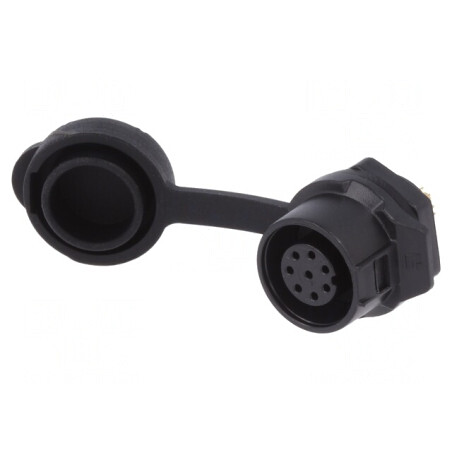 Conector circular soclu 12 8 pini aurit 3A mamă | Electronic-mag.ro | Componente Electronice