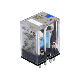 Releu Electromagnetic DPDT 24VDC 10A | Electronic-mag.ro | Componente Electronice