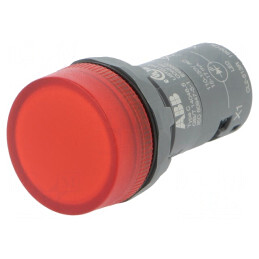 Lumină de control LED 22mm roșie 25-70°C