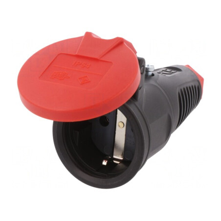 Conector alimentare AC mamă 250V 16A pe cablu | Electronic-mag.ro | Componente Electronice