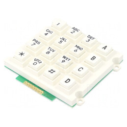 Tastatură 16 butoane 200mΩ 1,5N 20mA | Electronic-mag.ro | Componente Electronice