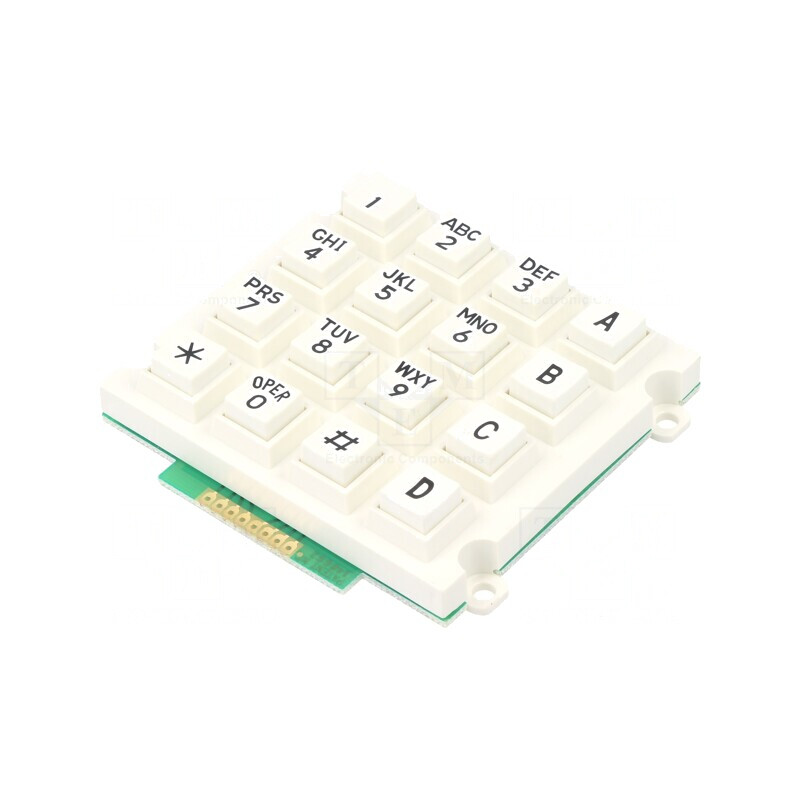 Tastatură 16 butoane 200mΩ 1,5N 20mA | Electronic-mag.ro | Componente Electronice Tastatură 16 butoane 200mΩ 1,5N 20mA | Electronic-mag.ro | Componente Electronice