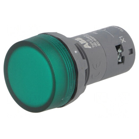 Lumină de control LED 22mm 24VAC | Electronic-mag.ro | Componente Electronice