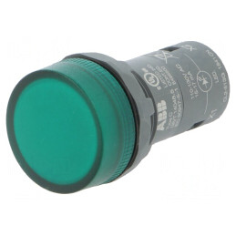 Lumină de Control LED Verde 22mm 