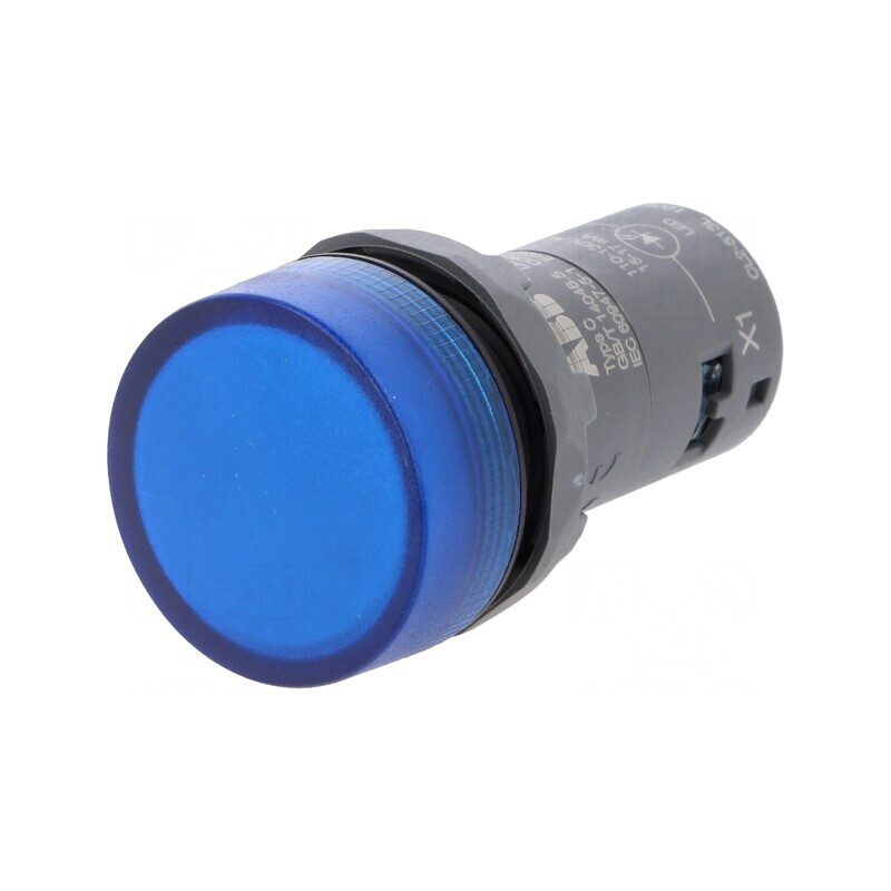Lumină de control LED albastră Ø22mm 25-70°C | Electronic-mag.ro | Componente Electronice