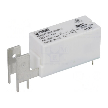 Releu Electromagnetic SPST-NO 12VDC 20A | Electronic-mag.ro | Componente Electronice
