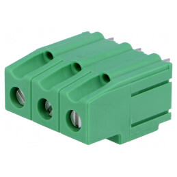 Regletă de Conexiuni PCB 90° 3 Piste 10,16mm | Electronic-mag.ro | Componente Electronice