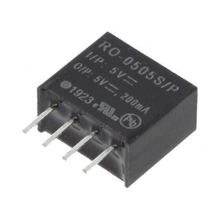 Convertor DC/DC 1W 5V 200mA SIP4 | Electronic-mag.ro | Componente Electronice