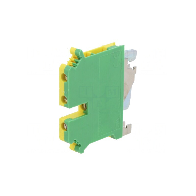 Conector îmbinare șine 0,2-4mm2 3 borne galben-verde 500V 32A | Electronic-mag.ro | Componente Electronice