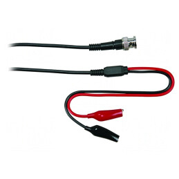 Cablu de măsurare BNC cu cleme crocodil 30VAC 60VDC 1A | Electronic-mag.ro | Componente Electronice