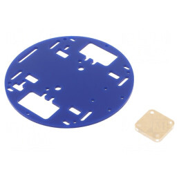 Şasiu Acrilic Albastru Ø127x3mm RRC01A | Electronic-mag.ro | Componente Electronice