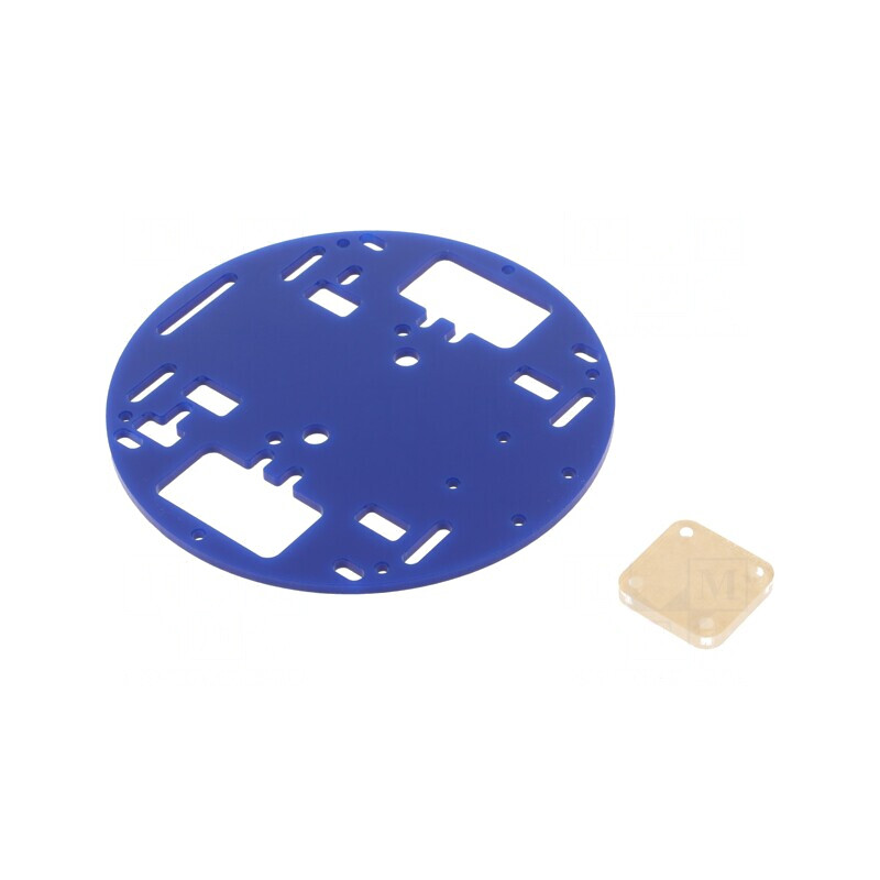 Şasiu Acrilic Albastru Ø127x3mm RRC01A | Electronic-mag.ro | Componente Electronice