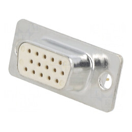 Conector D-Sub 15 PIN Soclu Mamă pentru PCB THT | Electronic-mag.ro | Componente Electronice