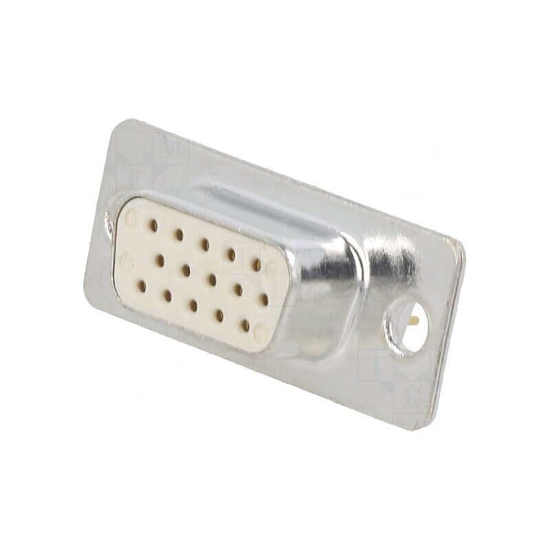 Conector D-Sub 15 PIN Soclu Mamă pentru PCB THT | Electronic-mag.ro | Componente Electronice