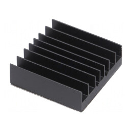 Radiator extrudat cu aripioare BGA negru 29x29mm | Electronic-mag.ro | Componente Electronice