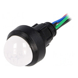 Lampă LED Control 230V Ø13mm Roșu/Verde/Albastru | Electronic-mag.ro | Componente Electronice