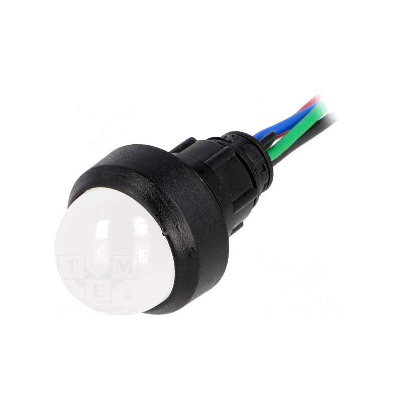 Lampă LED Control 230V Ø13mm Roșu/Verde/Albastru | Electronic-mag.ro | Componente Electronice