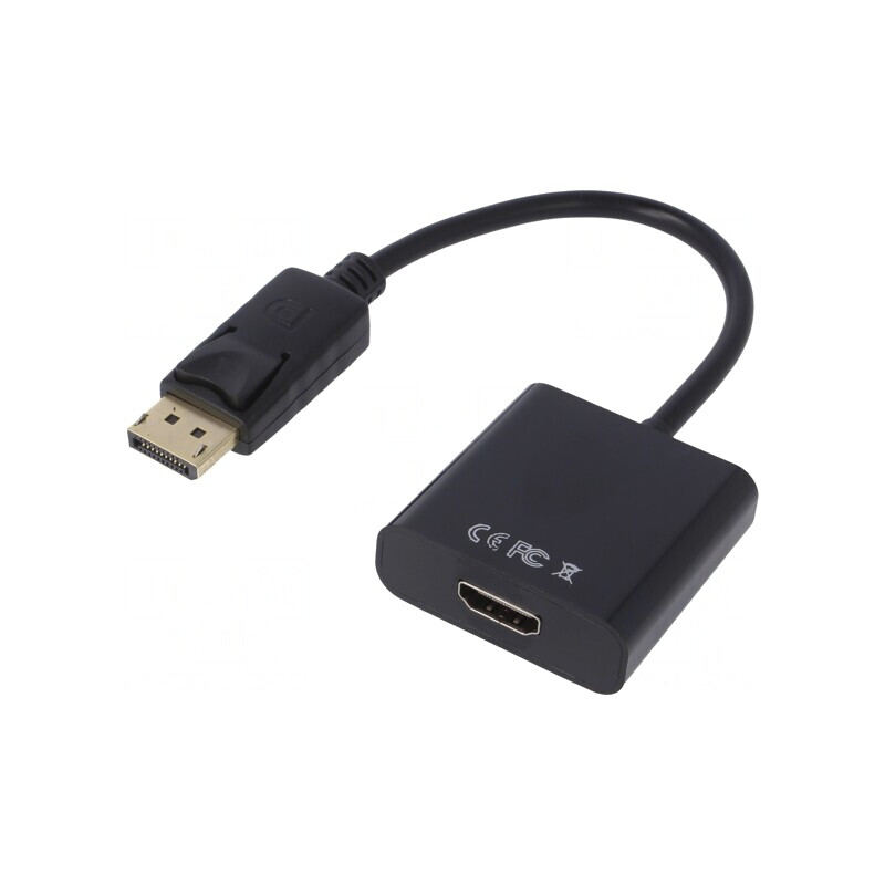 Adaptor DisplayPort la HDMI, 0.15m, Negru | Electronic-mag.ro | Componente Electronice Adaptor DisplayPort la HDMI, 0.15m, Negru | Electronic-mag.ro | Componente Electronice