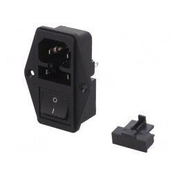 Conector de Alimentare AC 10A 250V IEC 60320 | Electronic-mag.ro | Componente Electronice
