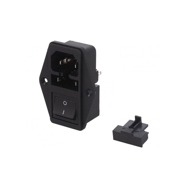 Conector de Alimentare AC 10A 250V IEC 60320 | Electronic-mag.ro | Componente Electronice