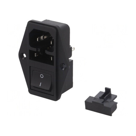 Conector de Alimentare AC 10A 250V IEC 60320 | Electronic-mag.ro | Componente Electronice