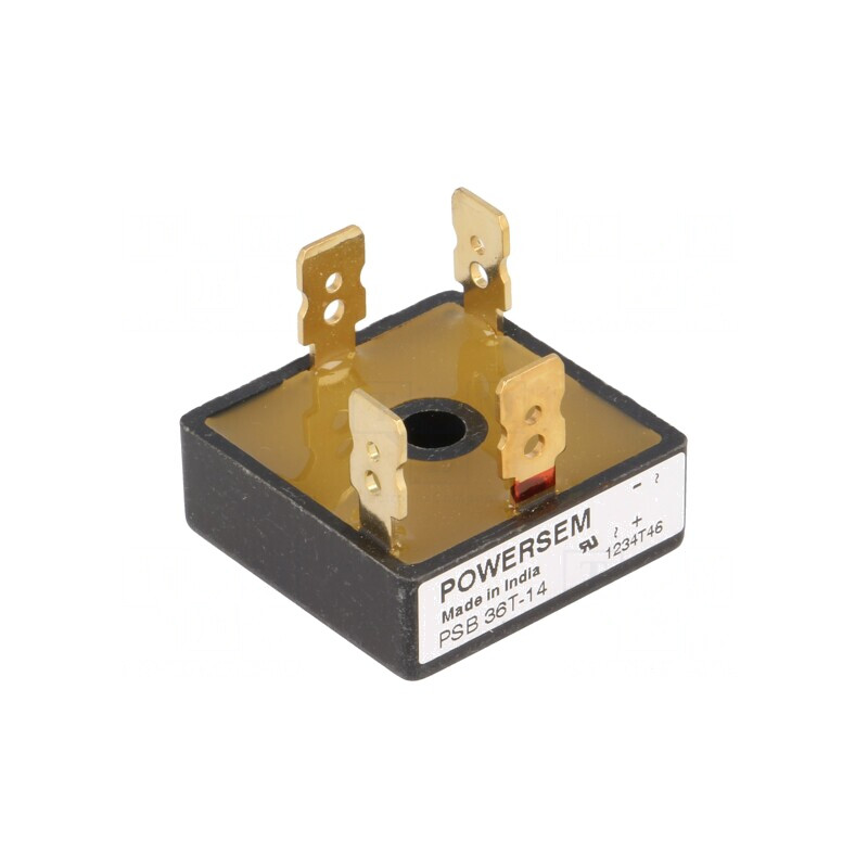 Punte Redresoare Monofazată 1,4kV 30A 500A THT | Electronic-mag.ro | Componente Electronice