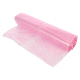 Pungi gunoi ESD 15L 50buc roz polietilenă