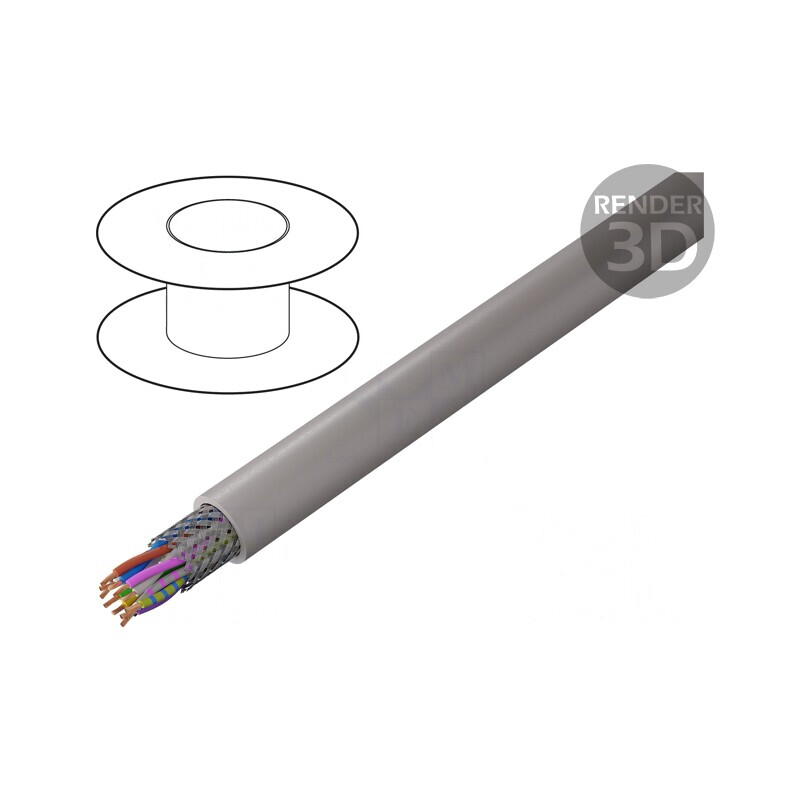 Cablu UNITRONIC® LiHCH 6x2x0,5mm2 LSZH 60V Gri-Bej | Electronic-mag.ro | Componente Electronice