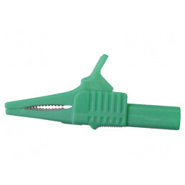 Bornă crocodil verde 30A 1kV 19mm | Electronic-mag.ro | Componente Electronice