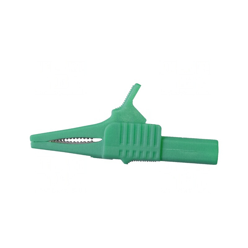 Bornă crocodil verde 30A 1kV 19mm | Electronic-mag.ro | Componente Electronice